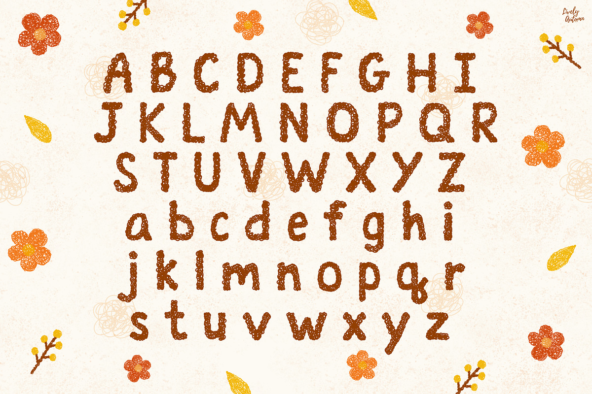Fluff Autumn | Handwriting font, a Handwritten Font by LivelyAutumn11.11 (Photo 2 of 5)