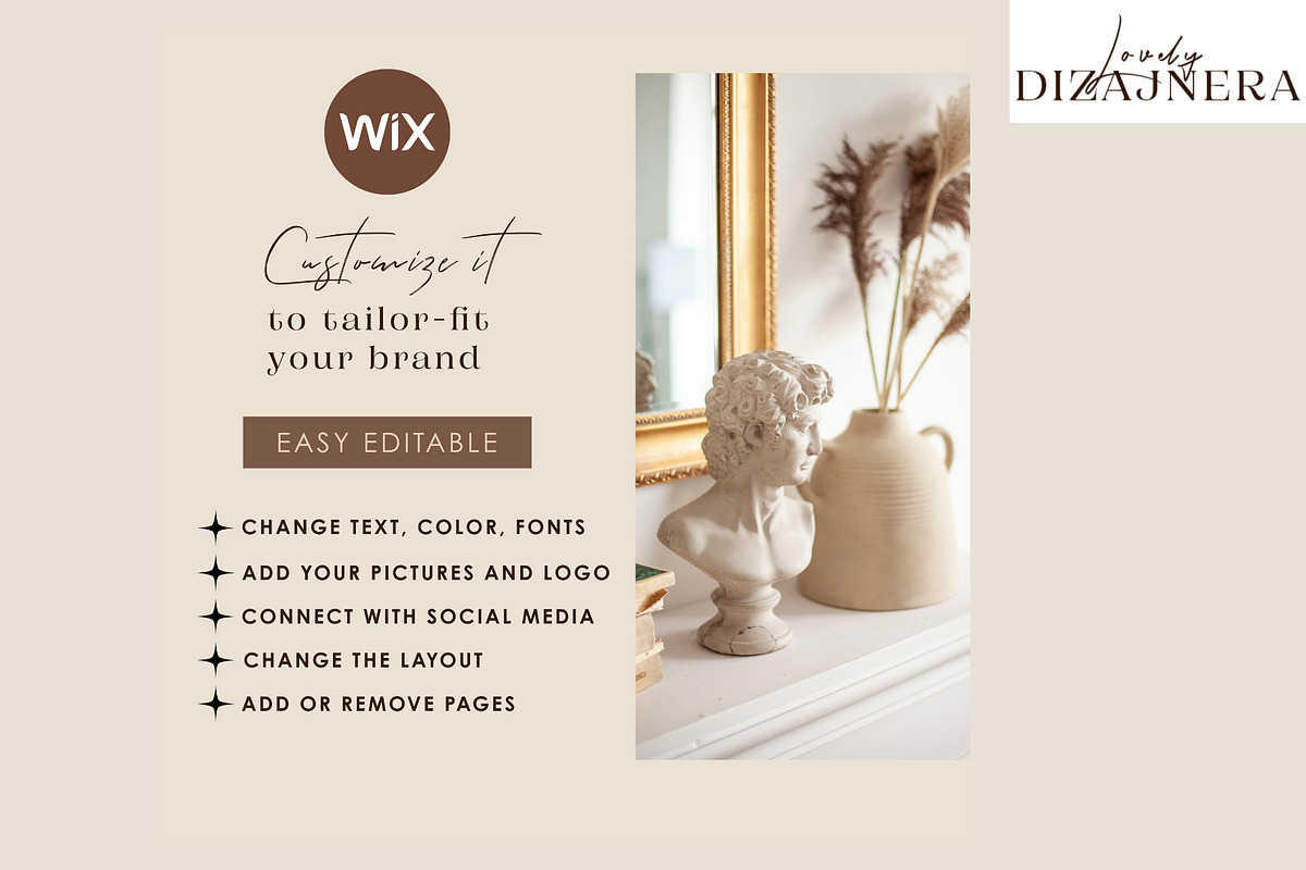 WIX WEBSITE TEMPLATE PHOTOGRAPHER, a Wix Template by Lovely.Dizajnera (Photo 6 of 6)
