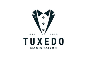 Gentleman Tuxedo Fashion Tailor Suit, a Branding & Logo Template by jundio studio
