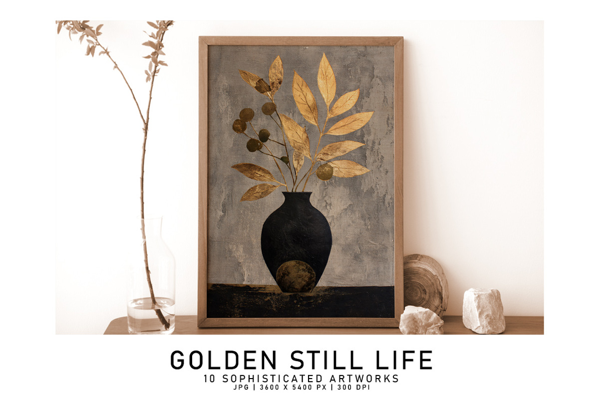 Golden Still Life, a Decorative Illustration by Digital Art Creations (Photo 5 of 5)