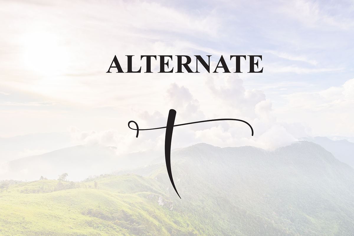 Mountain | Script Font, a Handwritten Font by Scratchones (Photo 8 of 9)