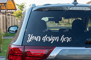 Rear Window Car Mockup #5 PSD+JPG, a Pens & Pencil Mockup by Maddy's Art & Mockups (Thumbnail 1 of 2)
