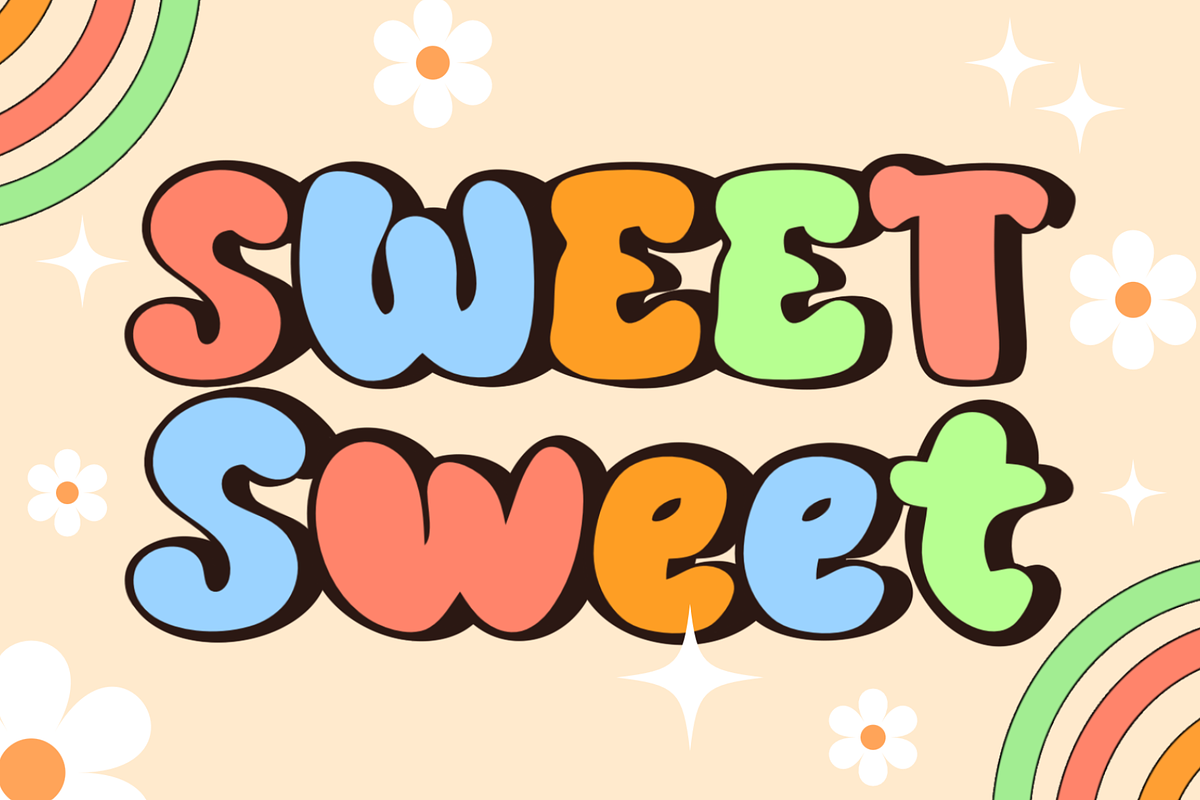 Sweet Sweet, a Handwritten Font by MyFontsShop (Photo 5 of 5)