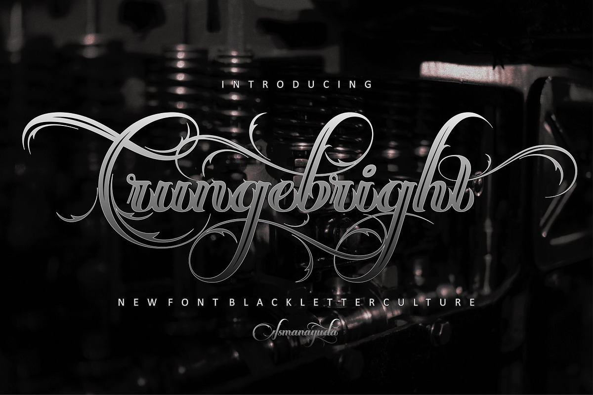 BUNDLE FONT FRAME ORNAMEN, a Blackletter Font by ismanayuda (Photo 4 of 21)