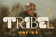 Tribel - Unique Hybrid Typeface, a Serif Font by Burntilldead (Thumbnail 1 of 12)