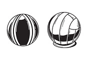 Volleyball Ball Vector Illustrations, an Object Graphic by Billah Hub (Thumbnail 1 of 3)