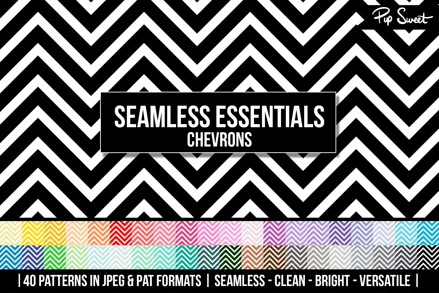40 Seamless Chevrons Set, a Pattern Graphic by Pip Sweet