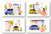 9 Vehicle Tracking Illustration, a Transportation Illustration by denayunebgt (Thumbnail 3 of 3)
