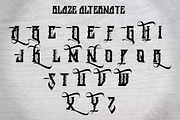 BLAZE, a Blackletter Font by EN86-21 (Thumbnail 3 of 8)