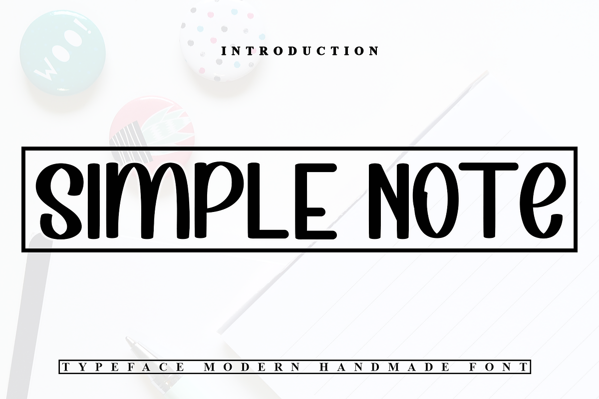 Simple Note, a Sans Serif Font by InermediaSTUDIO (Photo 1 of 7)