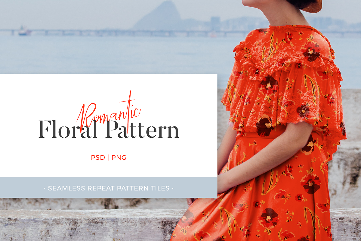 Romantic Floral Pattern, a Pattern Graphic by mina (Photo 1 of 6)