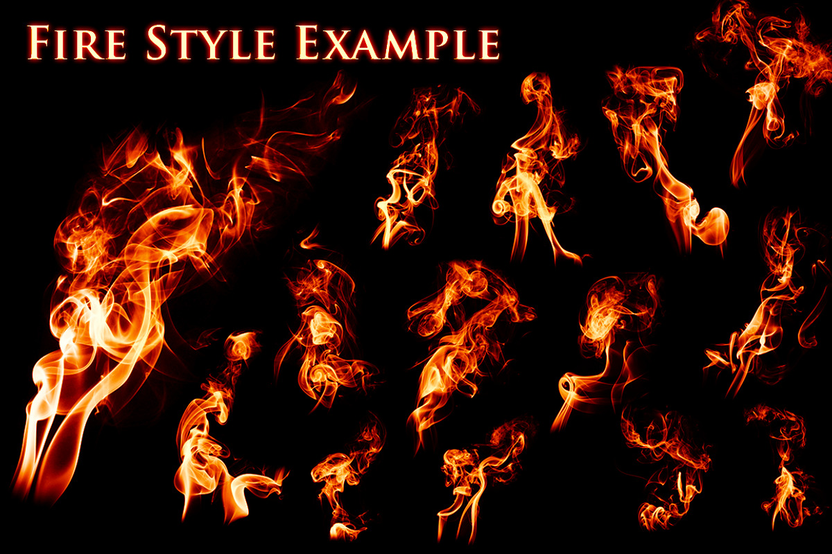 22 Smoke and Fire Brushes & PNG, a Brush Add-On by xresch (Photo 2 of 6)