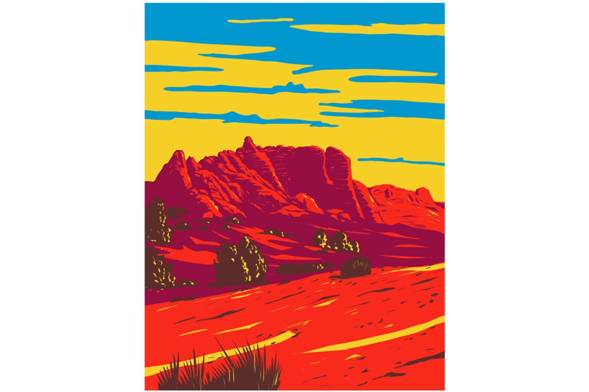 Fin Canyon in Arches National Park, an Illustration by patrimonio