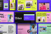 VIBES Neo Gothic Brand Google Slides, a Presentation Template by Dirtytemp Studio (Thumbnail 1 of 11)