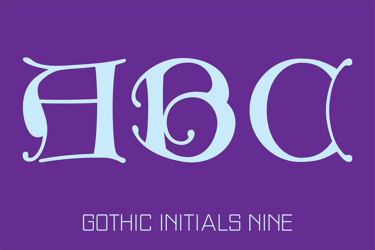 Gothic Initials Fonts Collection, a Font by GG Design (Photo 18 of 19)