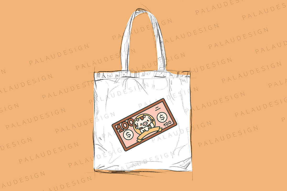 Cute Kawaii Dollar with Animals, an Animal Illustration by Palau (Photo 7 of 12)