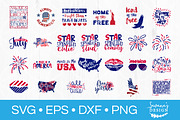4th of July SVG Cut Files Patriotic, an Illustration by SavanasDesign (Thumbnail 2 of 7)