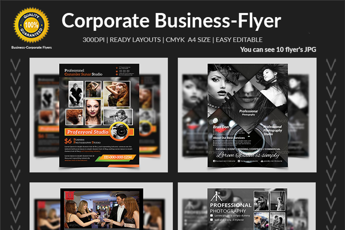 New-150 Multipurpose Flyers Bundle, a Flyer Template by AfzaalGraphics (Photo 14 of 35)