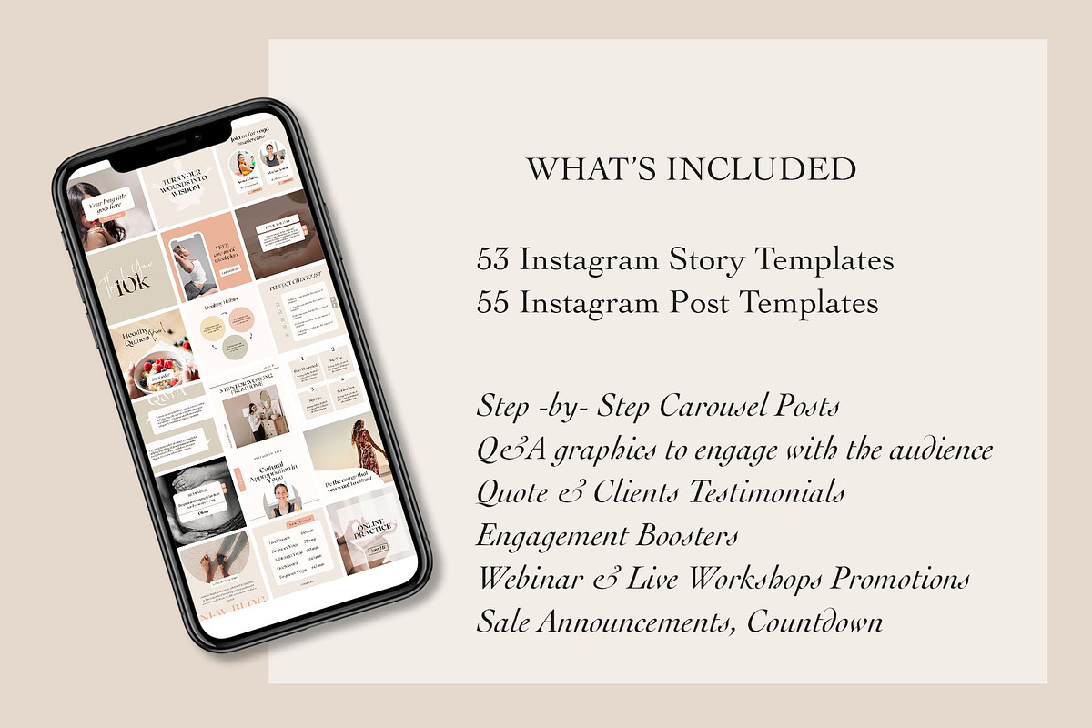 Wellness Instagram Marketing, a Social Media Template by Kseniia_Design (Photo 8 of 12)