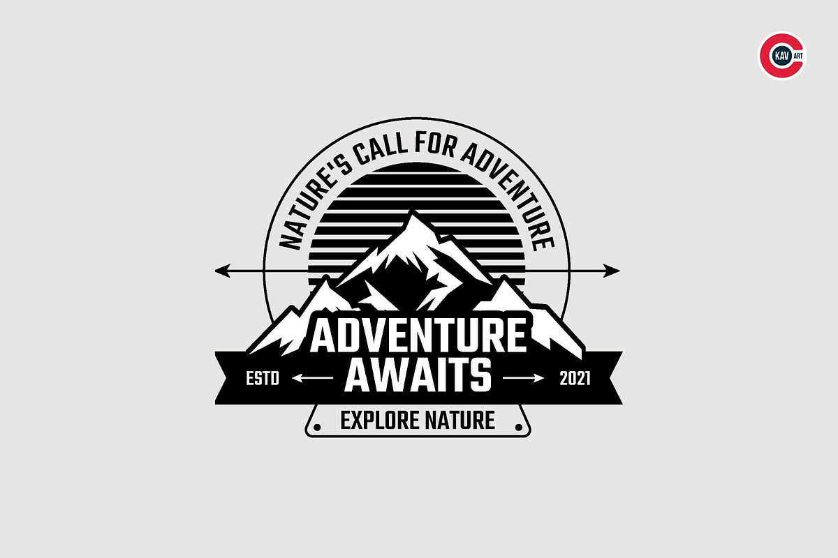 Badges or Emblem Logos for Camping, a Branding & Logo Template by C-Kav (Photo 5 of 8)