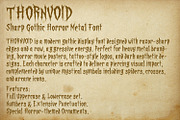 Thornvoid Razor Sharp Gothic Horror, a Handwritten Font by OWPictures (Thumbnail 9 of 11)