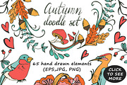 Hello Autumn - Big hand drawn set, an Animal Illustration by Kseniya_design (Thumbnail 2 of 6)