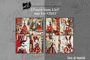 Shabby Xmas Mixed Media Scrappapers, a Decorative Illustration by Digital Art Mahdiseño (Thumbnail 9 of 10)