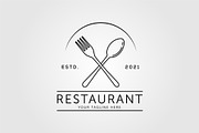 spoon fork restaurant eatery logo, an Illustration by Rizkaarishandy_shop (Thumbnail 1 of 2)