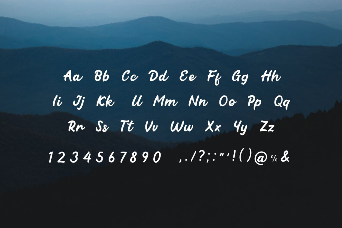 Monica Mirabelle Handwritten Script, a Handwritten Font by UICreative (Photo 5 of 5)