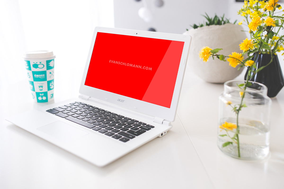 Laptop Mockup, a Presentation Template by Evan Schlomann (Photo 1 of 2)