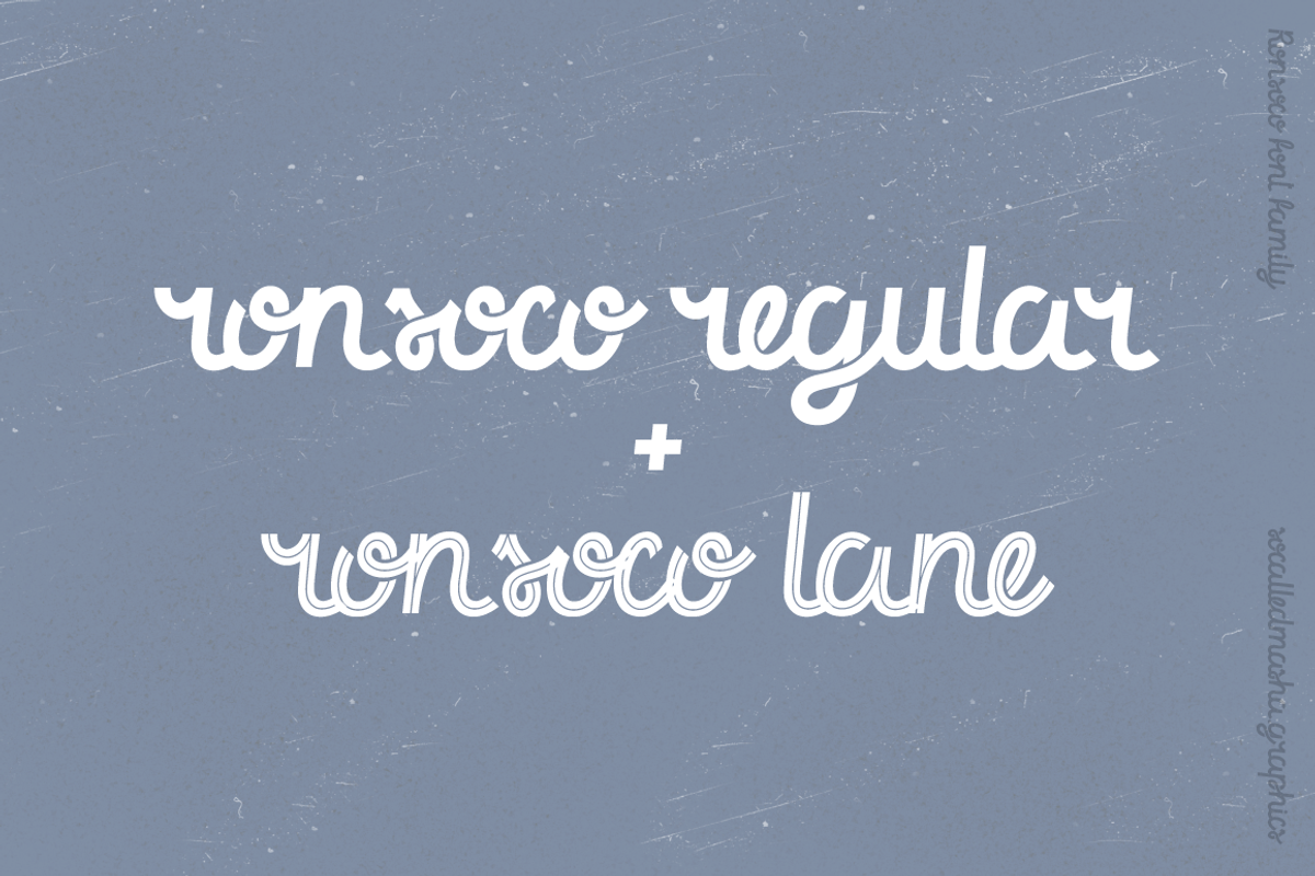 Ronsoco - playful font family, a Script Font by so.called.masha (Photo 2 of 10)
