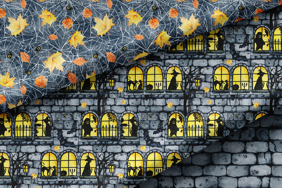 Happy Halloween clipart and paper, a Decorative Illustration by Artmanata (Photo 8 of 16)