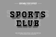 Sports club 3D editable text effect, a Layer Style Add-On by nicemorning (Thumbnail 1 of 3)
