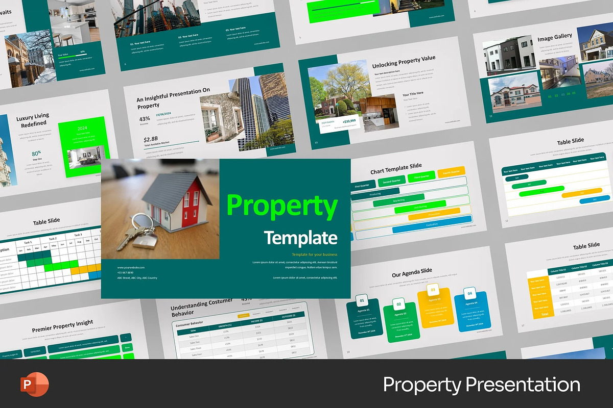 Property Template Powerpoint, a Presentation Template by Fit-tee (Photo 1 of 2)