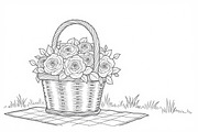 Flower Basket Bundle, an Illustration by musafir_fashion (Thumbnail 8 of 9)