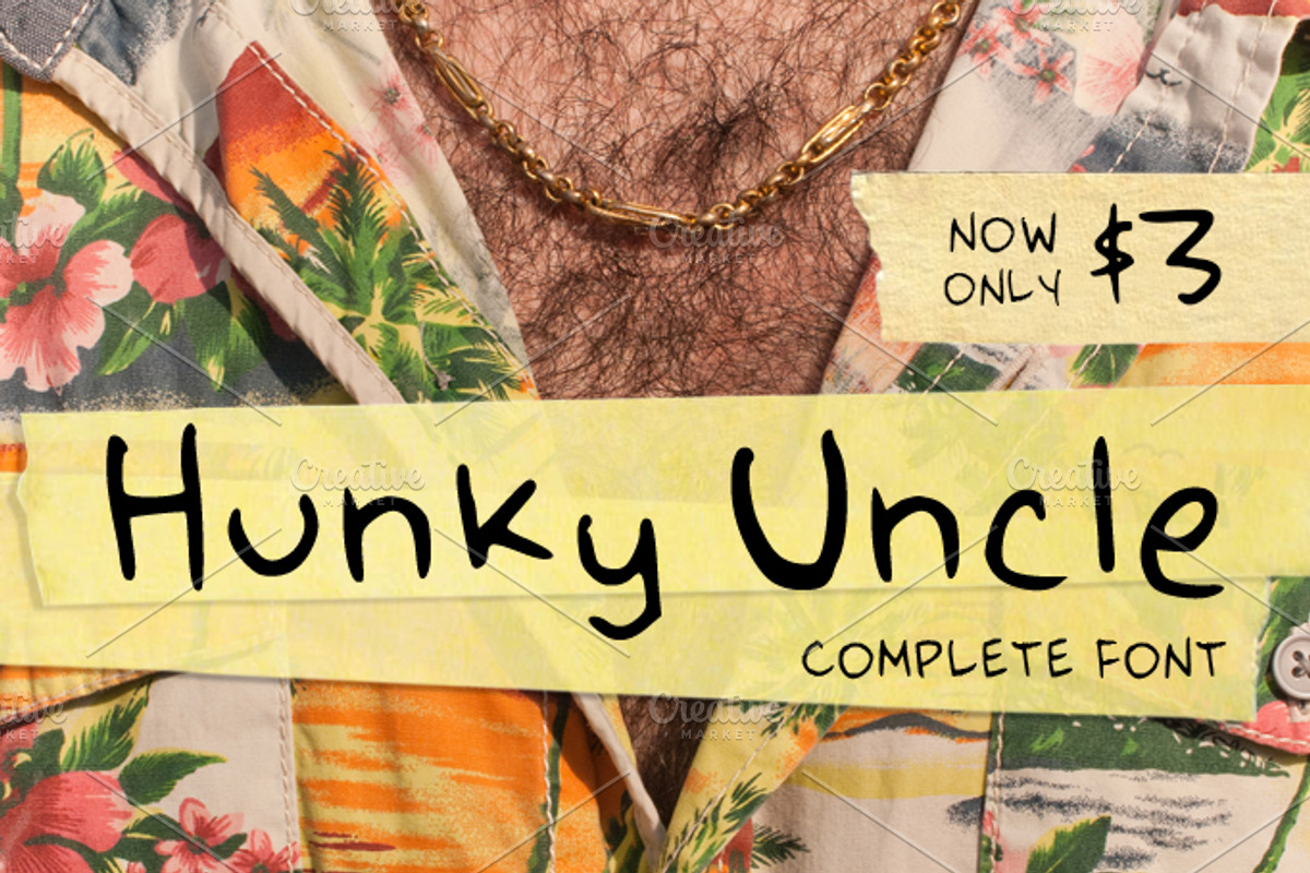 Hunky Uncle Handwritten Script Font