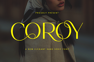 Coroy - Elegant Sans Serif Font
