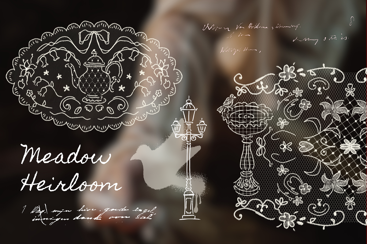 Meadow Heirloom – 55 Hand Drawn Lace, an Object Graphic by The Journey Atelier (Photo 7 of 22)