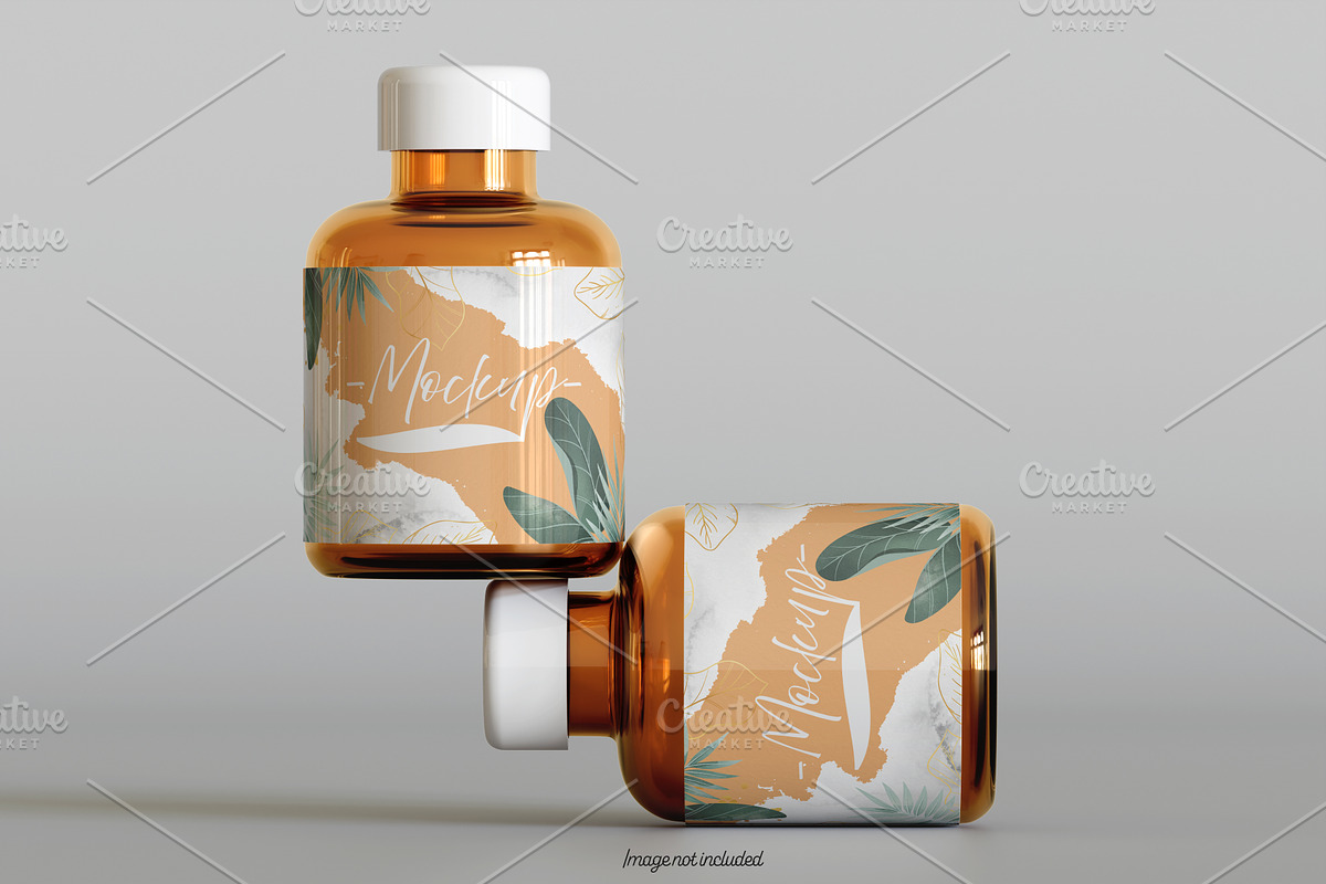 Pills Bottle Mockup Bundles, a Cups & Container Mockup by Ambo Ampeng (Photo 16 of 22)