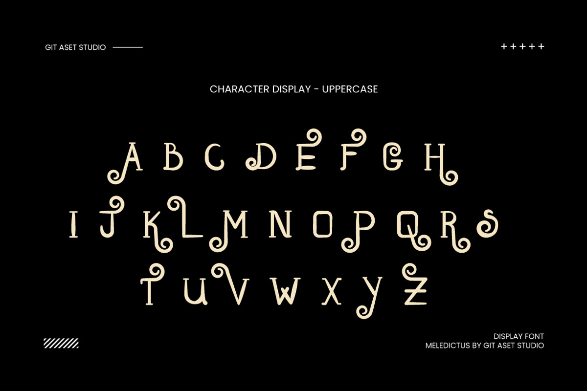 Meledictus Decorative Font, a Handwritten Font by gitasetstudio (Photo 3 of 5)