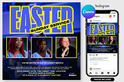 Church Easter Sunday Flyer Template, a Graphic by graphicforest (Thumbnail 1 of 2)