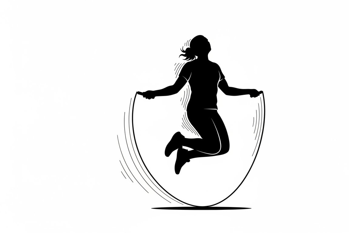 An energetic Jump Rope Silhouette, an Illustration by Amazin_art (Photo 24 of 31)