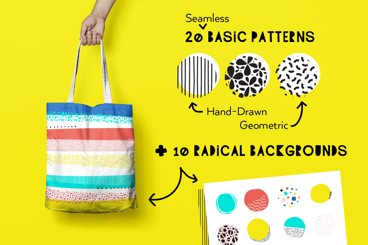 Summer Memphis Patterns + Templates, a Pattern Graphic by Anugraha Design (Photo 2 of 9)
