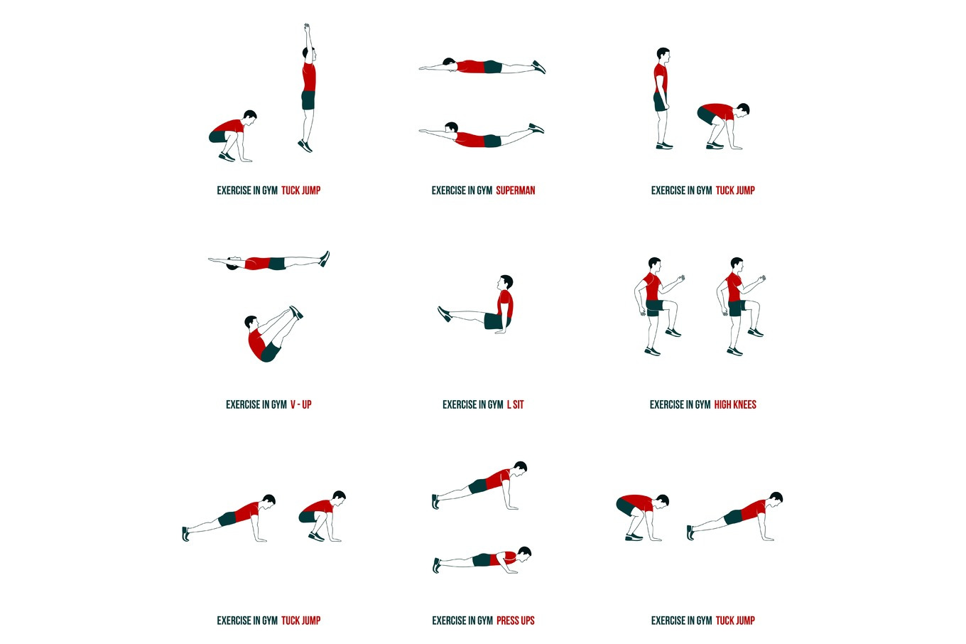 Aerobic And Workout Icons by Handy Trendy  Creative Market