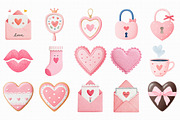 Coquette Valentines Clipart, an Illustration by Libby Wishes (Thumbnail 6 of 7)