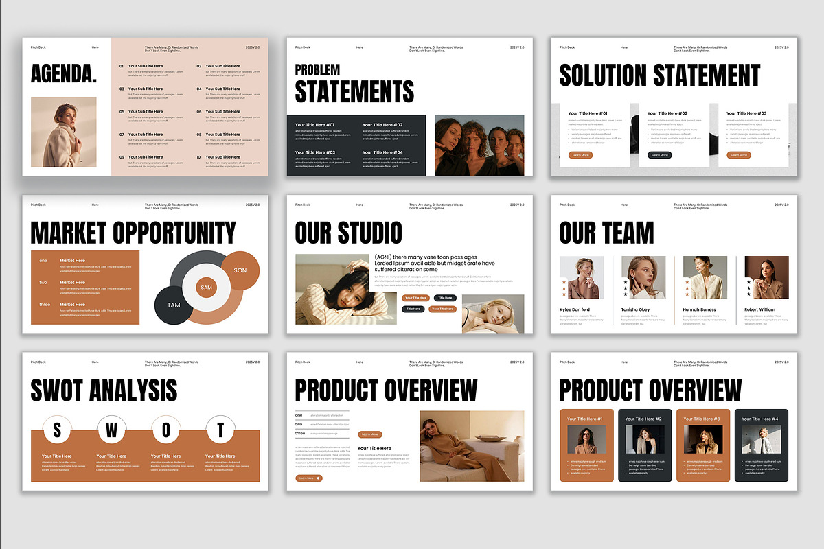 Pitch Deck Presentation Template preview 5