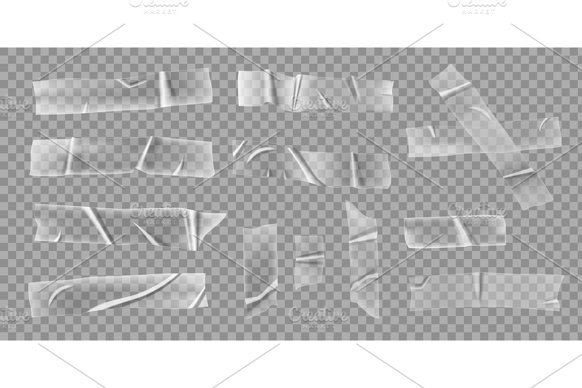 Transparent adhesive tapes, an Object Graphic by Frogella