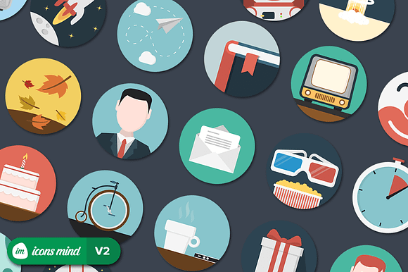 660 Flat Icons V2