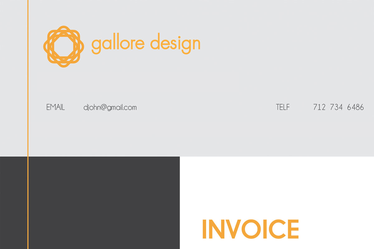 Business Invoice Template, a Stationery Template by Gabellare (Photo 3 of 4)