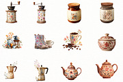 Spring Coffee Time Clipart, an Illustration by Designworld (Thumbnail 3 of 6)